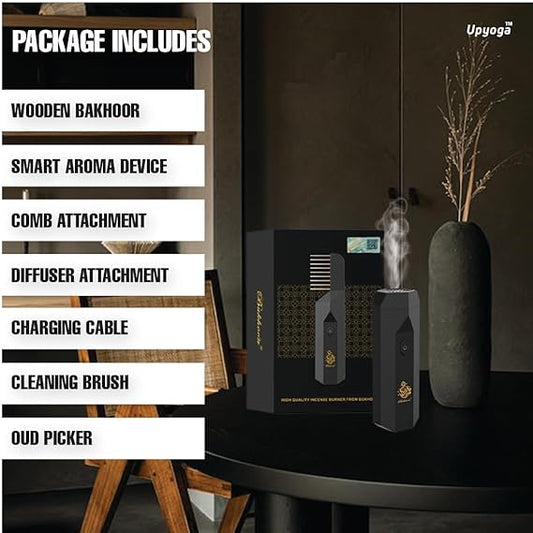 Portable Electric Bakhoor Burner | USB Rechargeable Cordless Oud & Incense Burner | SouqKingdom Saudi Arabia