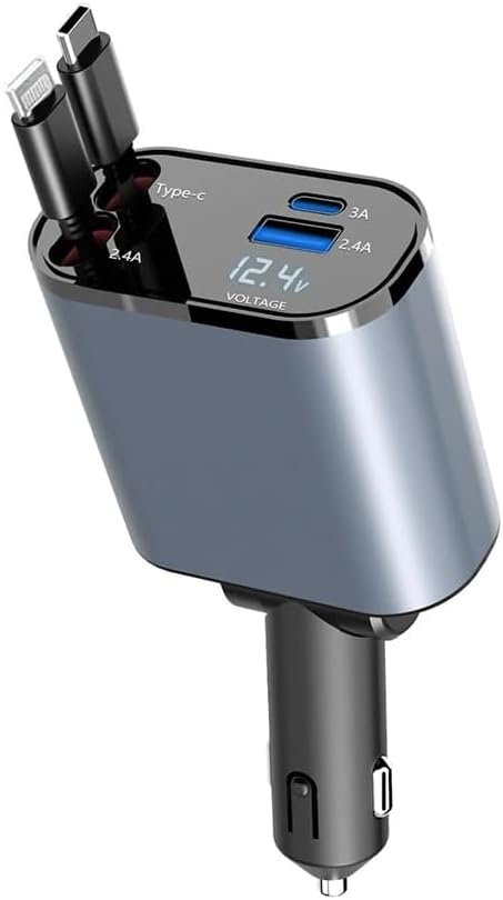 4 in 1 Retractable Car Charger Saudi Arabia