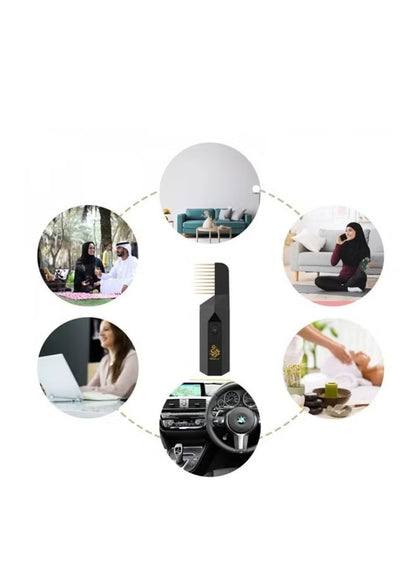 Portable Electric Bakhoor Burner | USB Rechargeable Cordless Oud & Incense Burner | SouqKingdom Saudi Arabia