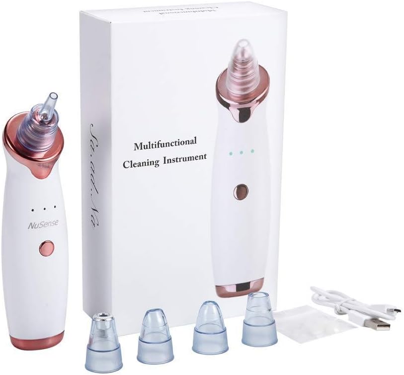 5-in-1 Blackhead Remover Vacuum | Facial Pore Cleaner & Skin Care Device | USB Rechargeable | SouqKingdom Saudi Arabia