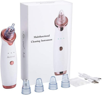 5-in-1 Blackhead Remover Vacuum | Facial Pore Cleaner & Skin Care Device | USB Rechargeable | SouqKingdom Saudi Arabia