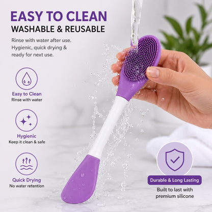 2-in-1 Silicone Face Mask Brush & Pore Cleanser | SouqKingdom