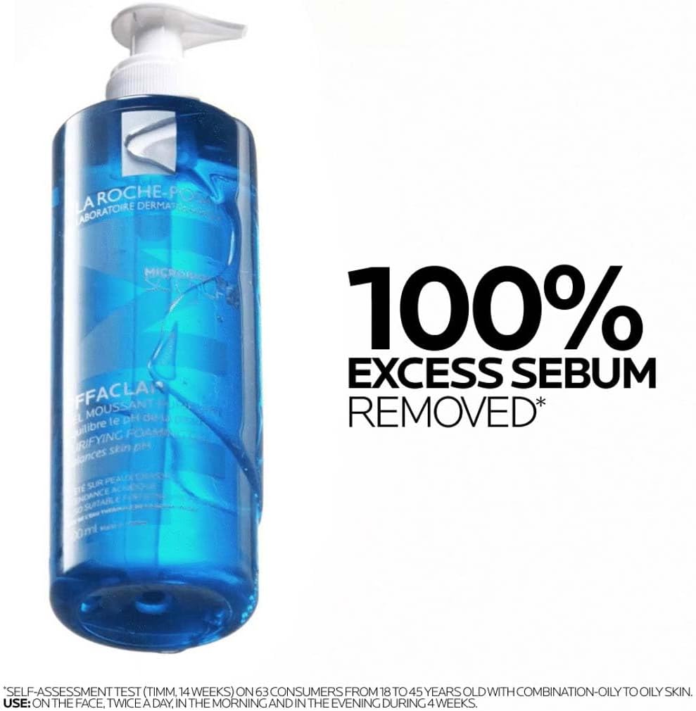 La Roche-Posay Effaclar Purifying Foaming Gel Cleanser 400ml | SouqKingdom