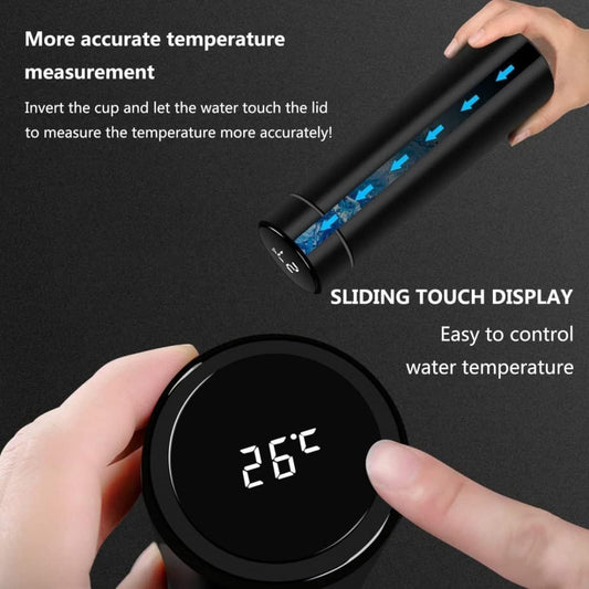 LED Temperature Display Water Bottle 500ml Saudi Arabia Souqkingdom.com