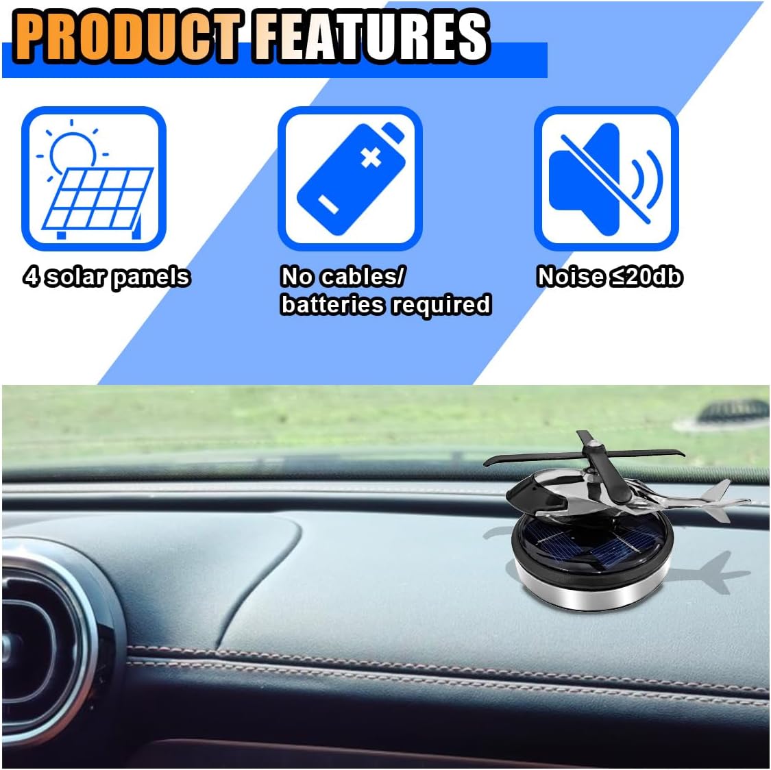 Helicopter Dashboard Air Freshener Car Fragrance KSA