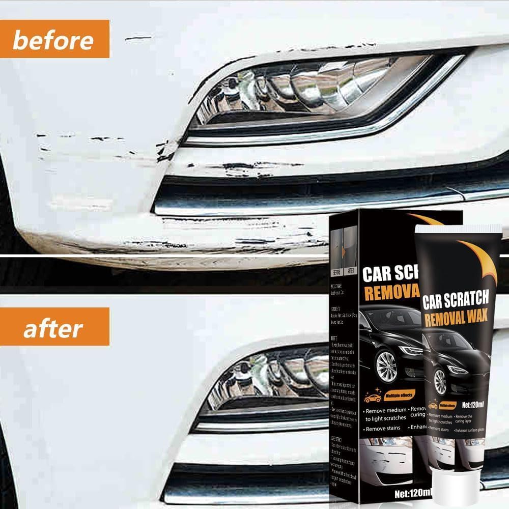Car Scratch Removal Wax with Sponge and Wipe KSA
