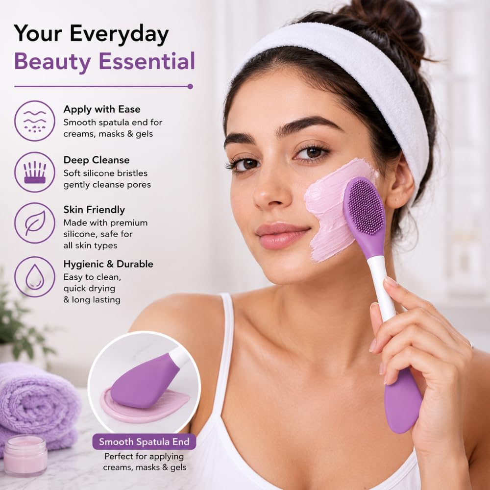 2-in-1 Silicone Face Mask Brush and Pore Cleanser Saudi Arabia