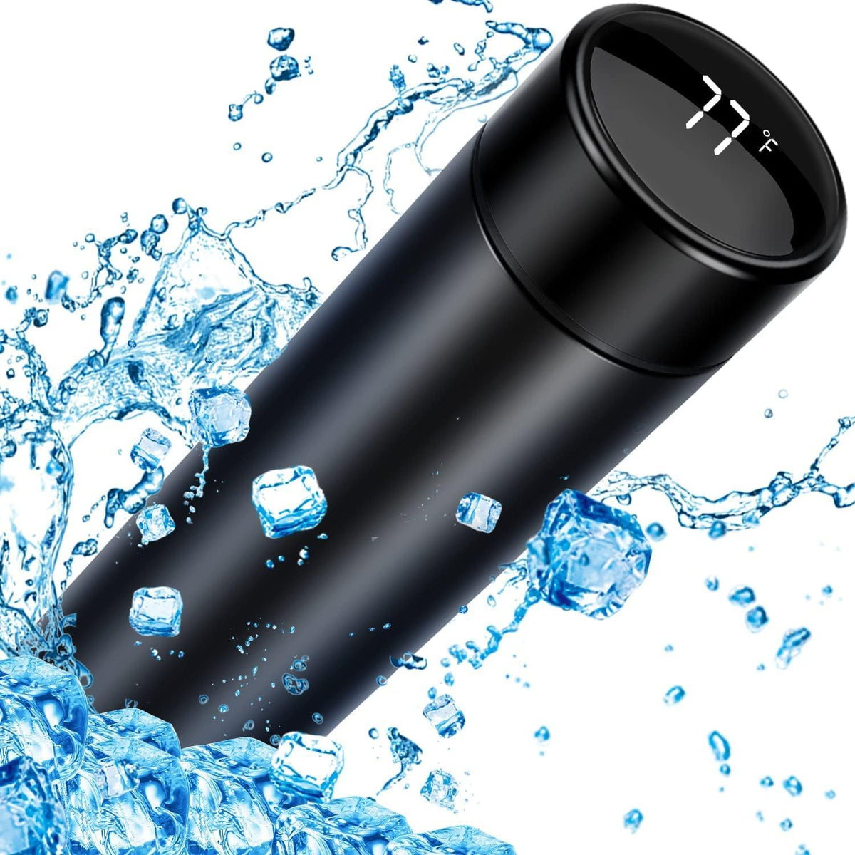 LED Temperature Display Water Bottle 500ml Saudi Arabia