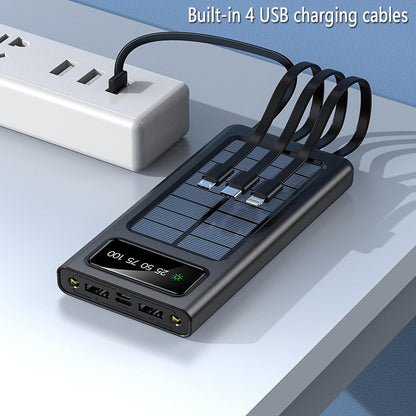 20000mAh Solar Power Bank with Dual Flashlight | SouqKingdom