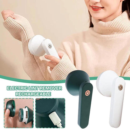 Electric Fabric Shaver & Lint Remover | USB Rechargeable Clothes Defuzzer for Sweaters & Wool | SouqKingdom Saudi Arabia
