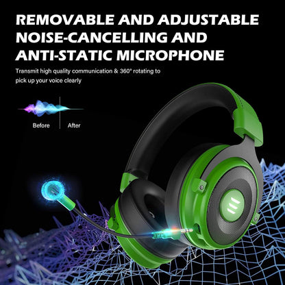 EKSA 7.1 Gaming Headset with Microphone | USB & 3.5mm PC, PS5, PS4 & Xbox Headphones | SouqKingdom Saudi Arabia
