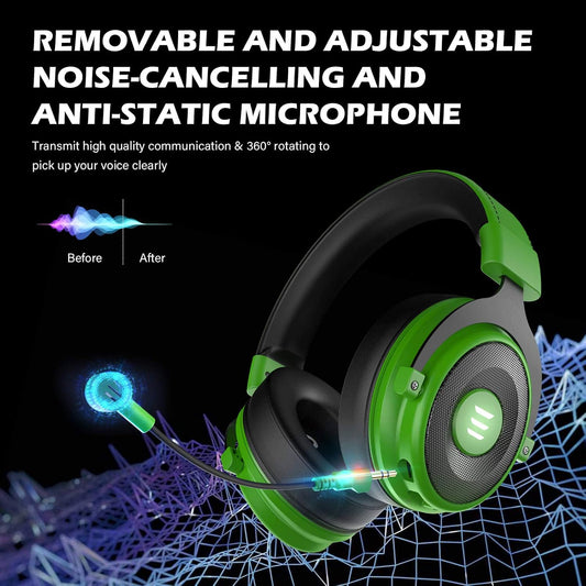 EKSA 7.1 Gaming Headset with Microphone | USB & 3.5mm PC, PS5, PS4 & Xbox Headphones | SouqKingdom Saudi Arabia