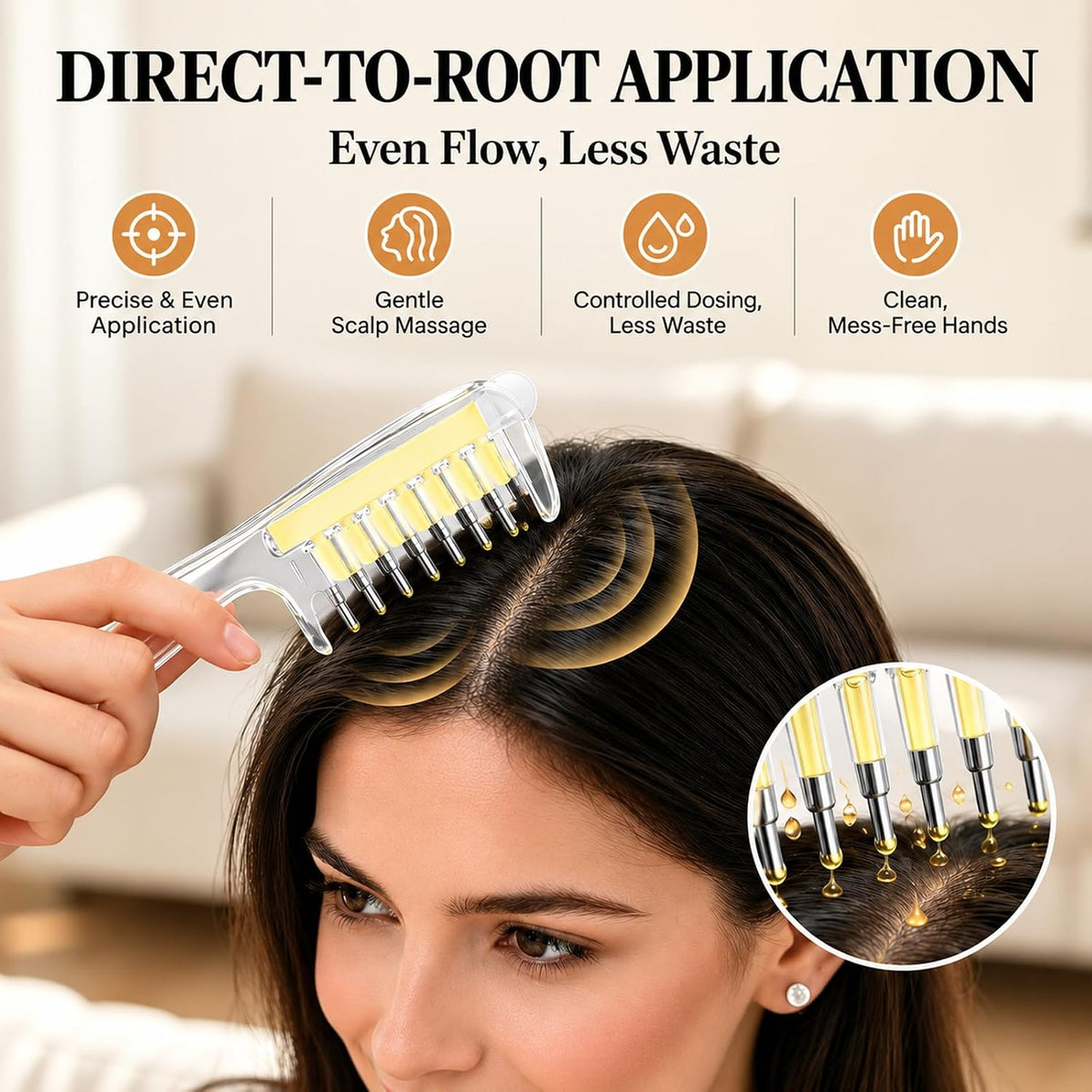 Scalp Oil Applicator Comb for Minoxidil | SouqKingdom