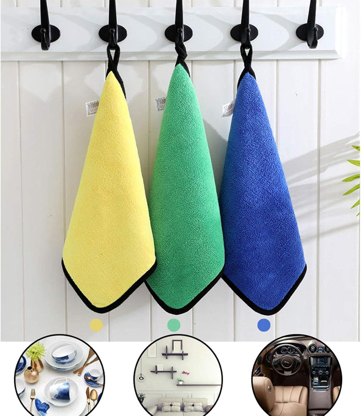 Double Side Microfiber Cleaning Cloth Pack of 2 Saudi Arabia