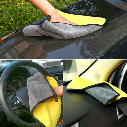 Double Side Microfiber Cleaning Cloth Pack of 2 | SouqKingdom