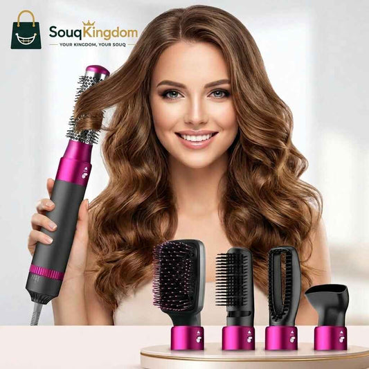 5-in-1 Ionic Hot Air Brush Kit Grey Saudi Arabia