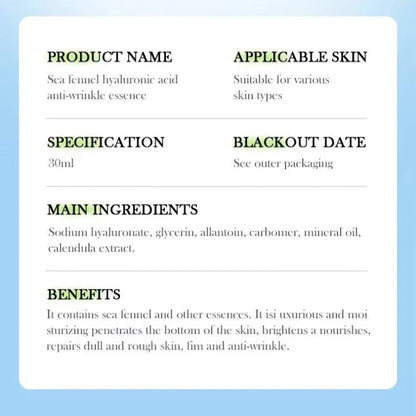 BIOAQUA Sea Fennel Hyaluronic Acid Serum 30ml | SouqKingdom
