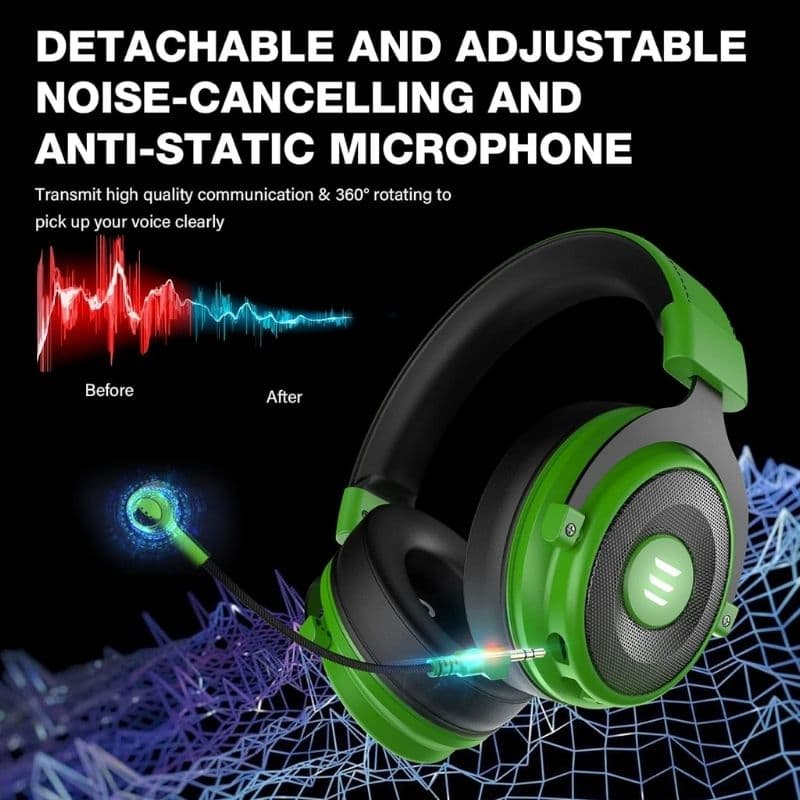 EKSA 7.1 Gaming Headset with Microphone | USB & 3.5mm PC, PS5, PS4 & Xbox Headphones | SouqKingdom Saudi Arabia