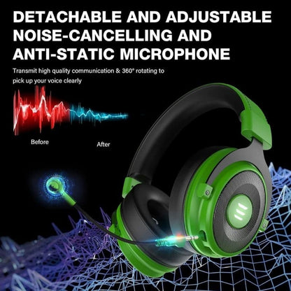 EKSA 7.1 Gaming Headset with Microphone | USB & 3.5mm PC, PS5, PS4 & Xbox Headphones | SouqKingdom Saudi Arabia