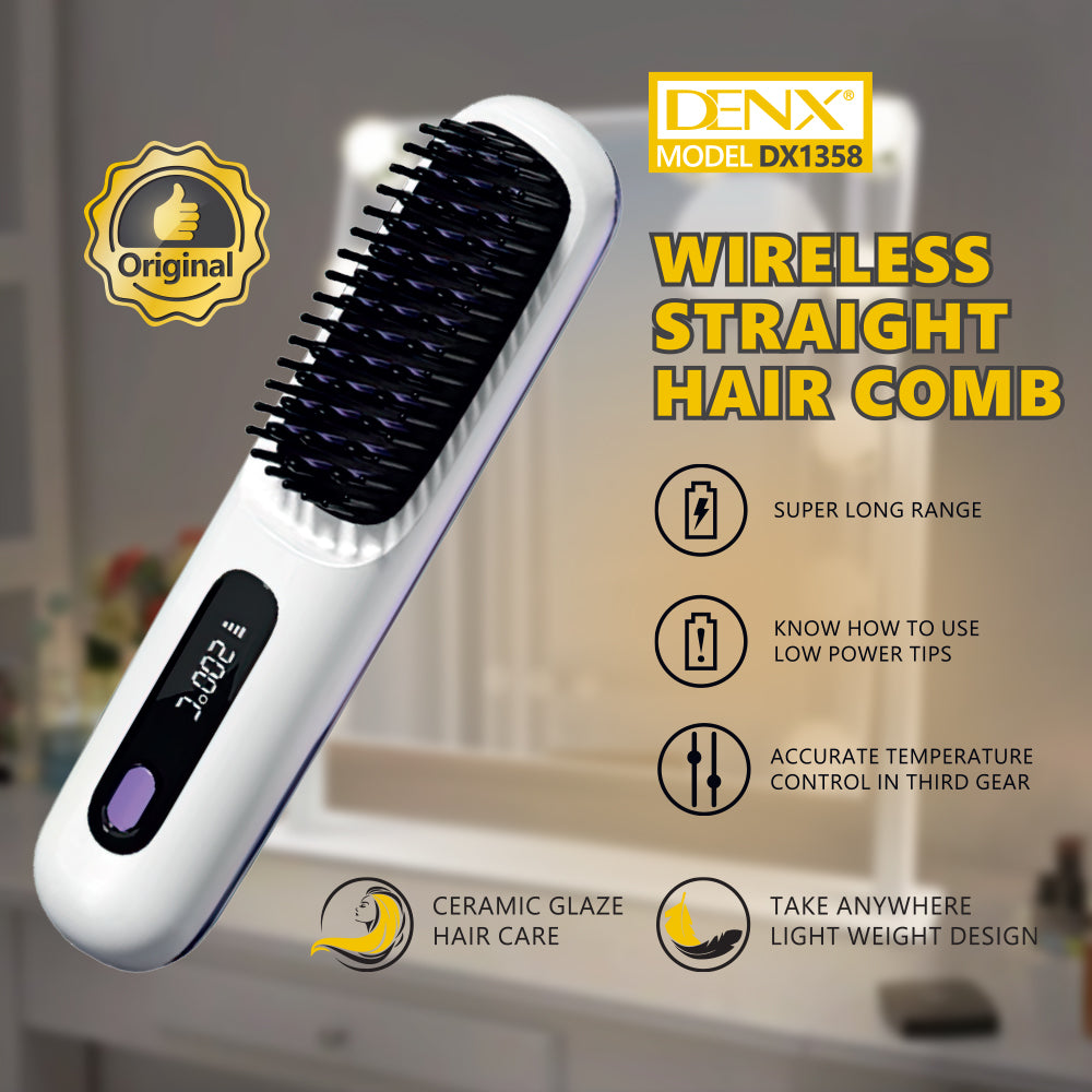 Denx Wireless Hair Straightener Cordless Rechargeable Hair Styler Saudi Arabia