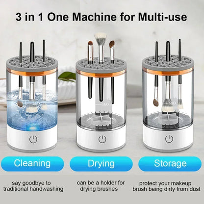 Portable Electric Cosmetic Makeup Brush Cleaner SouqKingdom