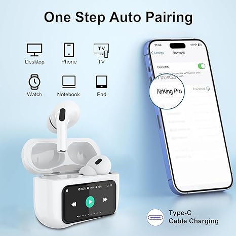 AirPods Pro Style Wireless Earphones SouqKingdom KSA