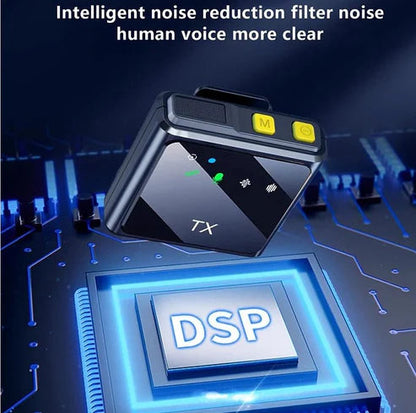 F15 Wireless Lavalier Microphone | Noise Cancelling Lapel Mic for Vlogging, TikTok & YouTube | SouqKingdom Saudi Arabia