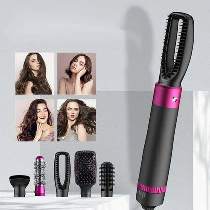 Hot Air Brush Kit 5-in-1 Ionic Hair Styler Grey | SouqKingdom