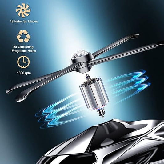 Solar Powered Helicopter Car Air Freshener KSA