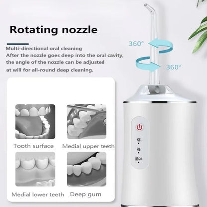 3-in-1 Oral Irrigator & Water Flosser | Portable Rechargeable Dental Cleaner for Teeth & Gum Care