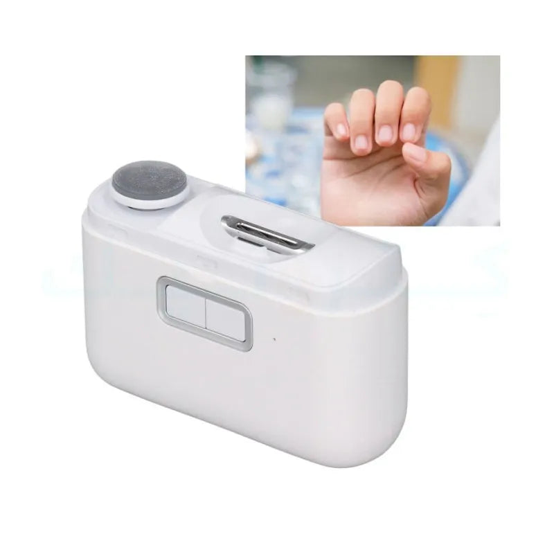 2-in-1 Electric Nail Clipper & Nail File | Automatic Fingernail Trimmer & Quick Polisher for Adults | SouqKingdom Saudi Arabia