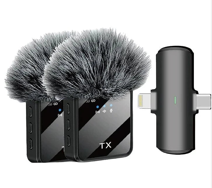F15 Wireless Lavalier Microphone Noise Cancelling Vlogging Mic Saudi Arabia
