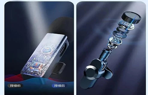 F15 Wireless Lavalier Microphone | Noise Cancelling Lapel Mic for Vlogging, TikTok & YouTube | SouqKingdom Saudi Arabia