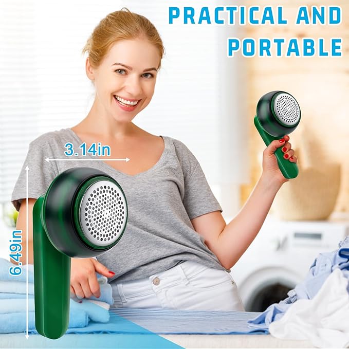 Electric Fabric Shaver & Lint Remover | USB Rechargeable Clothes Defuzzer for Sweaters & Wool | SouqKingdom Saudi Arabia